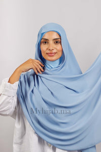 Crepe Bonnet Ninja - Blue pale