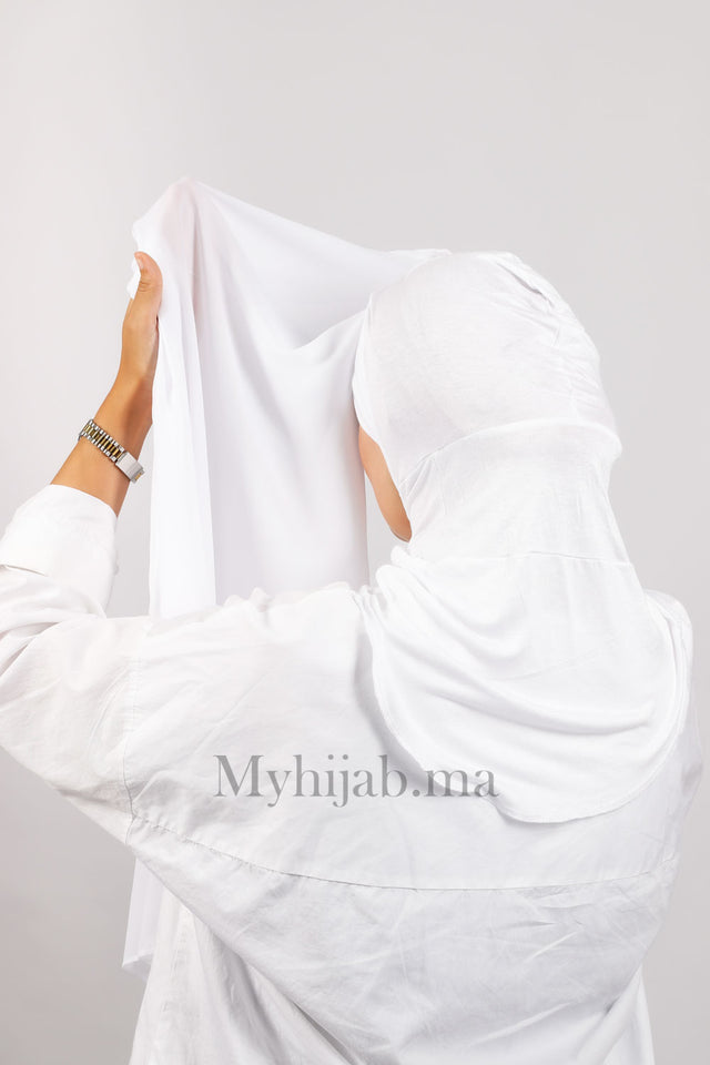 Crepe Bonnet Ninja - Blanche