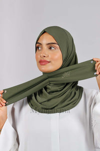 Tabaquia jersey - Vert Olive foncé