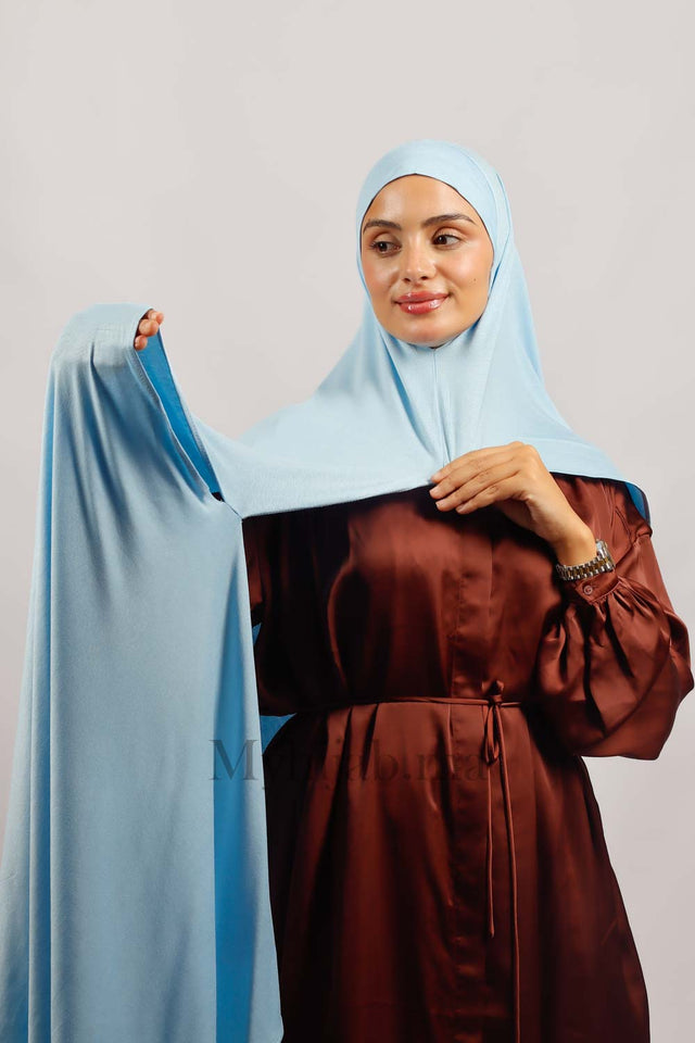 Lycra deux plis - Bleu ciel