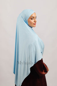 Lycra deux plis - Bleu ciel