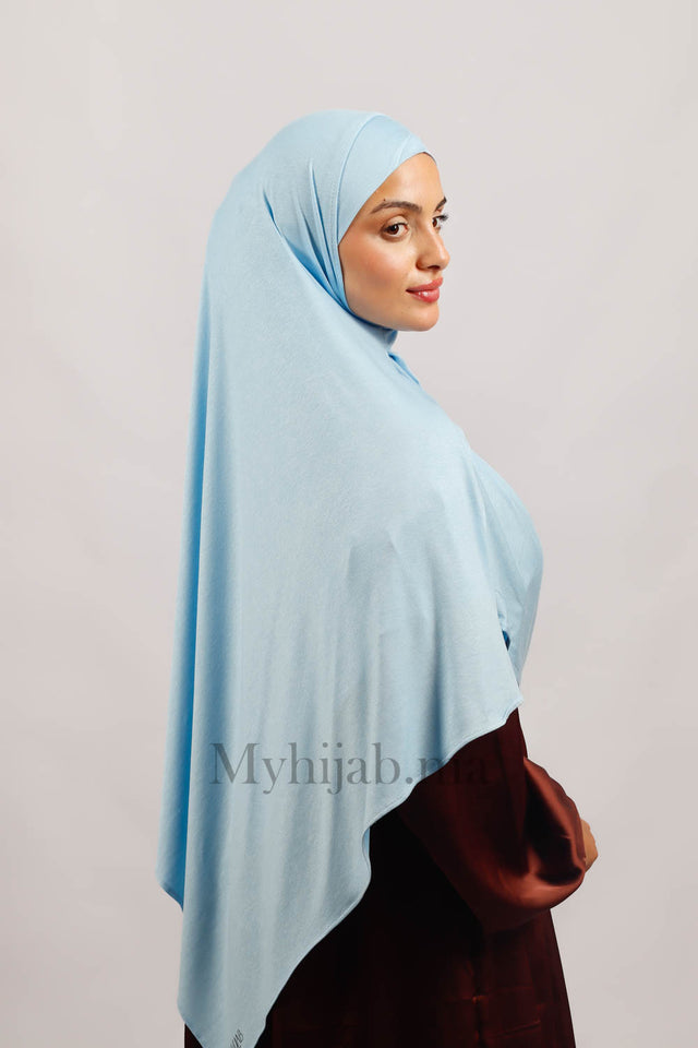 Lycra deux plis - Bleu ciel