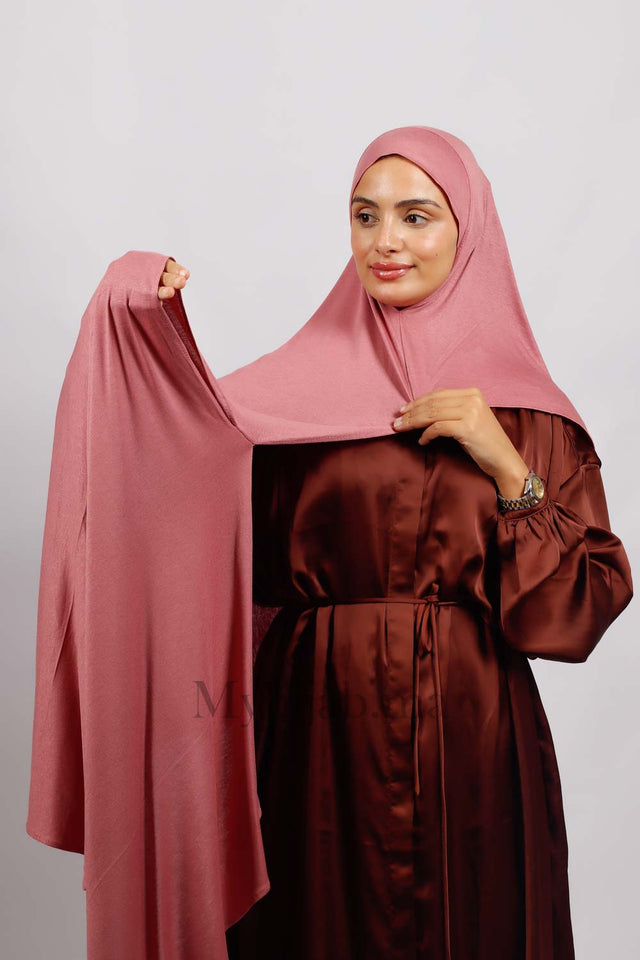 Lycra deux plis - rose casher