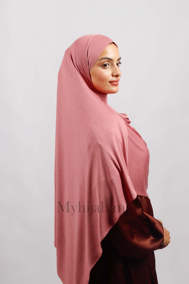 Lycra deux plis - rose casher