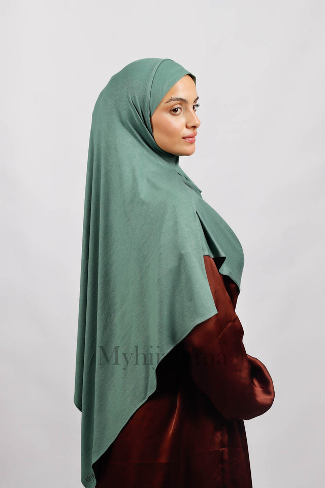 Lycra deux plis - turquioise fonce