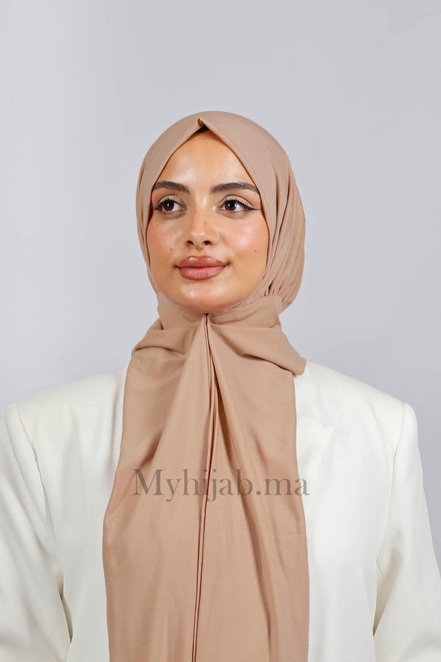 Turban Amira - Beige pink foncé