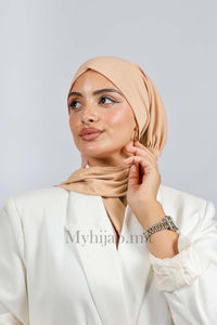 Turban Amira -Beige pink