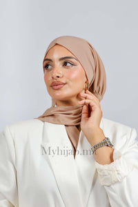Turban Amira - Beige pink foncé