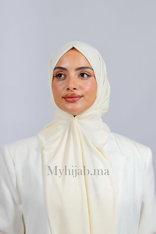 Turban Amira - Blanc cassé