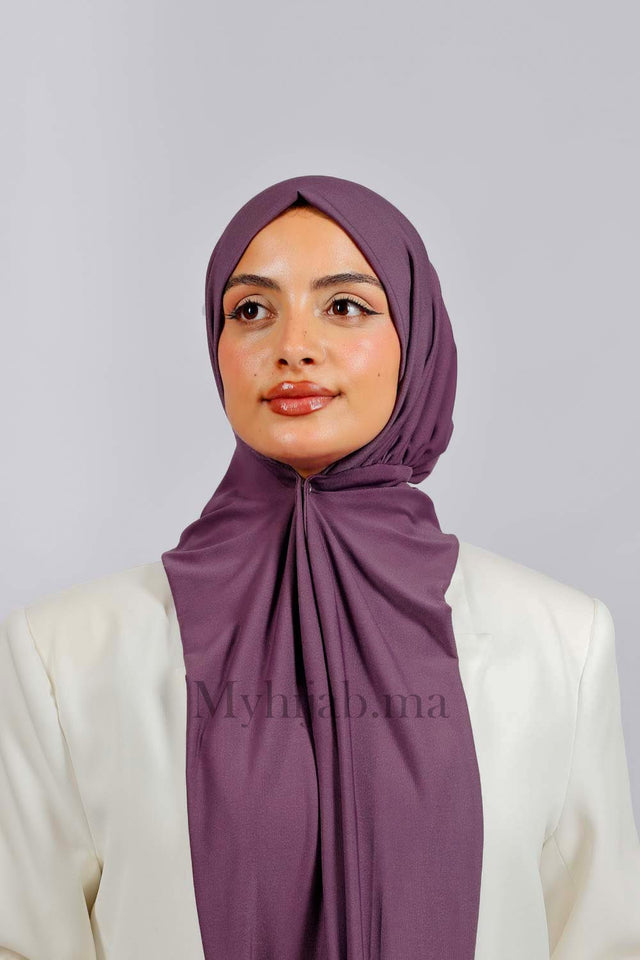 Turban Amira - Mauve fonce