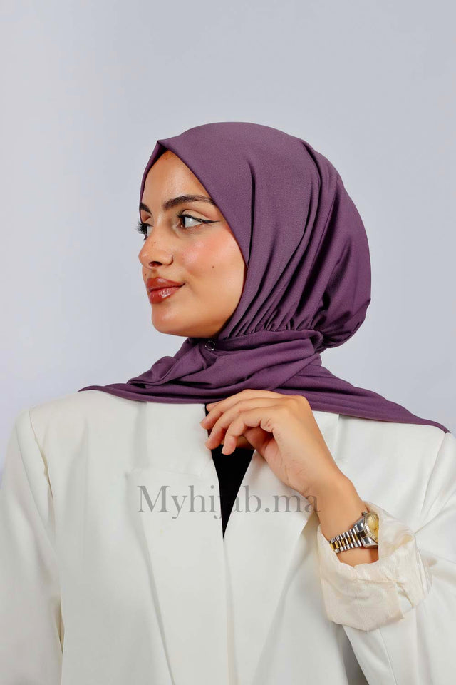 Turban Amira - Mauve fonce