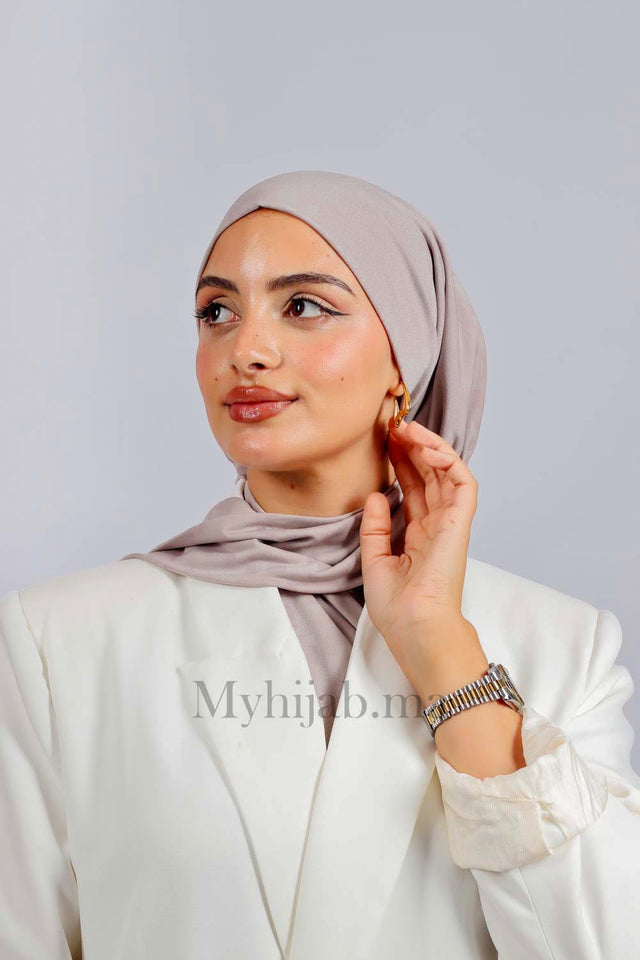 Turban Amira - Beige gris