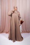 Abaya Jouri - Beige pink