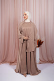 Abaya Jouri - Beige pink