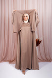 Abaya Jouri - Beige pink