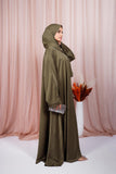 Abaya Jouri - Vert olive