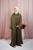Abaya Jouri - Vert olive