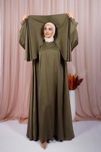 Abaya Jouri - Vert olive