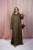Abaya Jouri - Vert olive