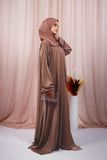 Abaya Jouri - Marron pink