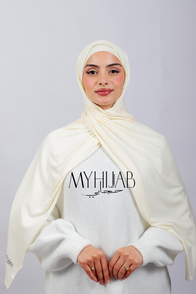 Lycra Bonnet Jasmine - Blanc cassé