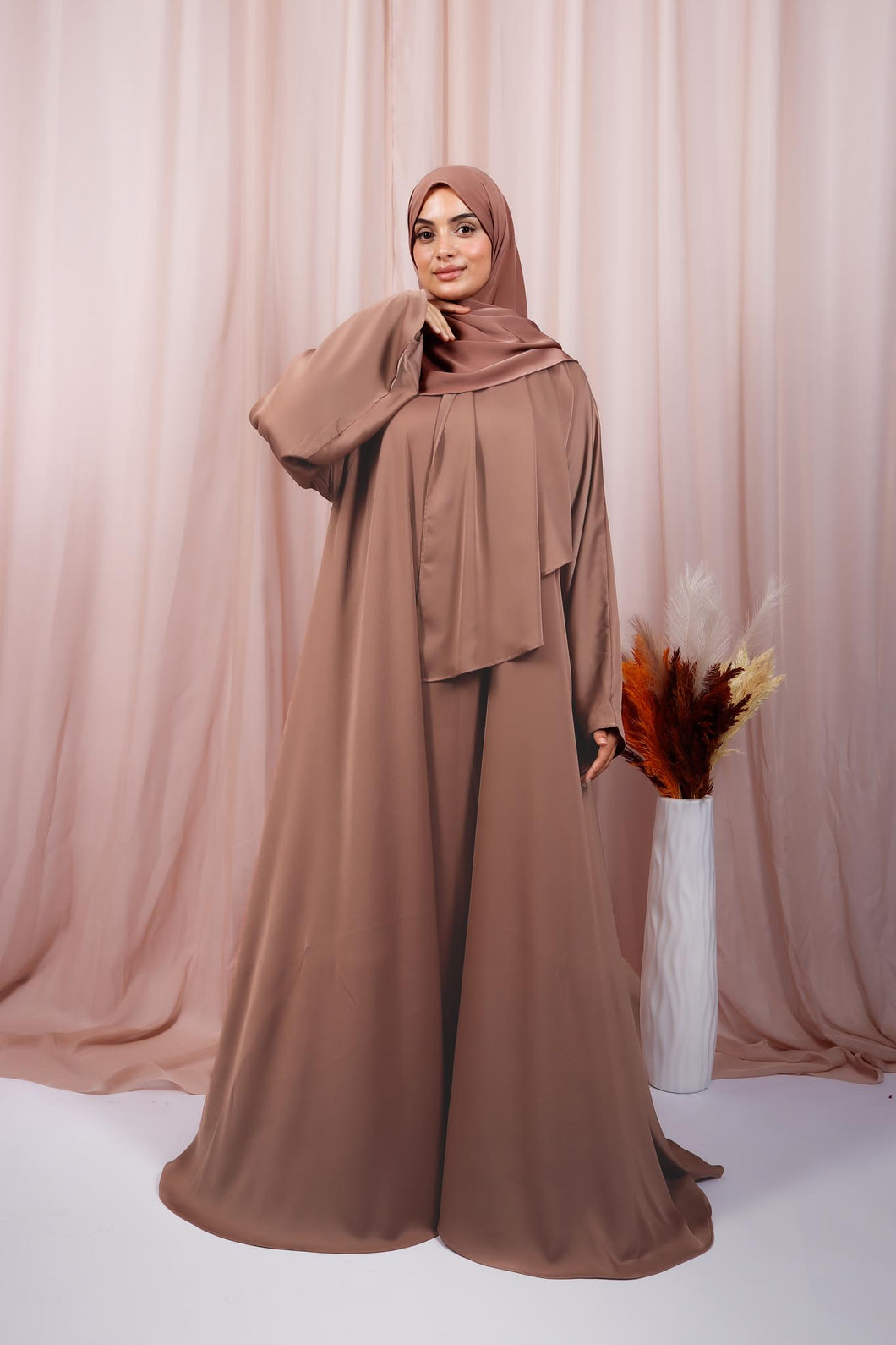 Abaya Jouri - Marron pink