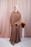 Abaya Jouri - Marron pink