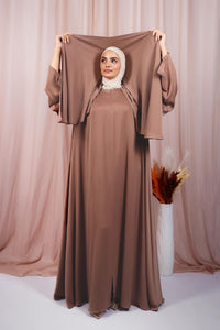 Abaya Jouri - Marron pink