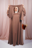 Abaya Jouri - Marron pink