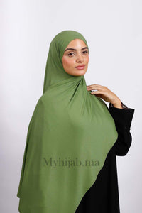 Lycra Coton - Vert Kaki