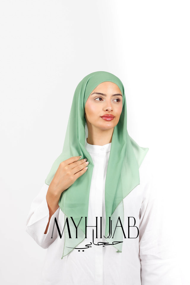 Foulard Lycra Dégradé - Vert pastel