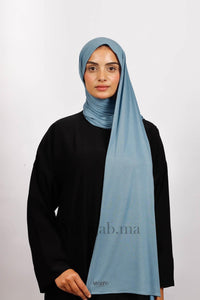 Lycra Coton - Bleu pale