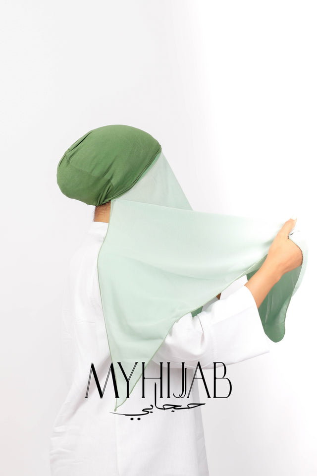 Foulard Lycra Dégradé - Vert pastel