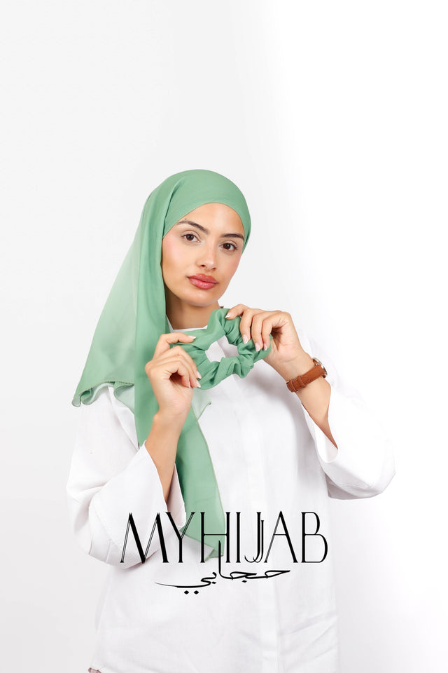 Foulard Lycra Dégradé - Vert pastel