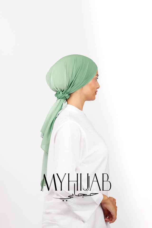 Foulard Lycra Dégradé - Vert pastel