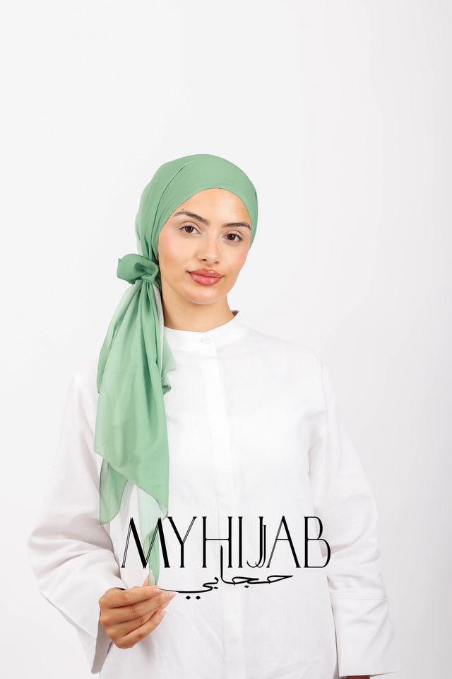 Foulard Lycra Dégradé - Vert pastel