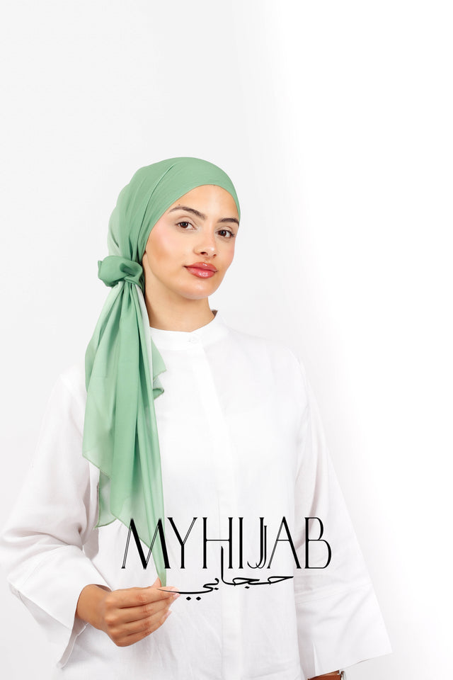 Foulard Lycra Dégradé - Vert pastel