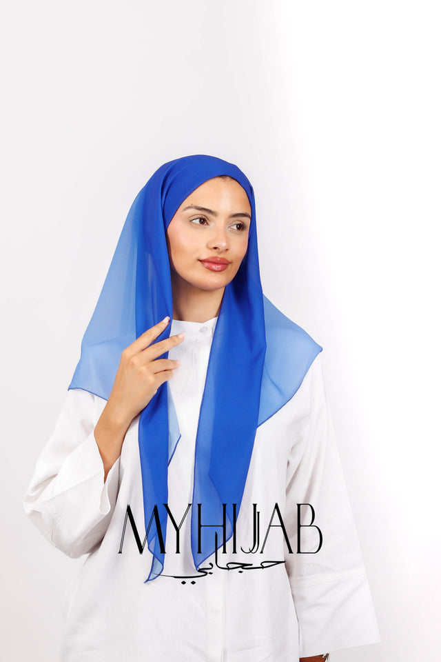 Foulard Lycra Dégradé - Bleu roi