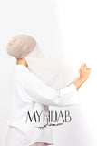 Foulard Lycra Dégradé - Beige milk