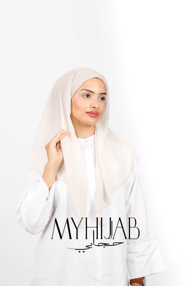 Foulard Lycra Dégradé - Beige milk