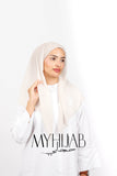 Foulard Lycra Dégradé - Beige milk