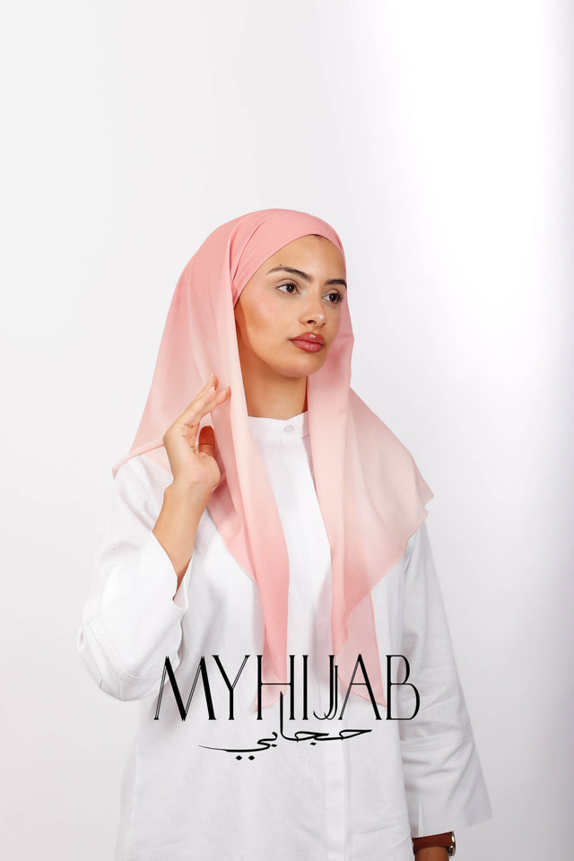 Foulard Lycra Dégradé - Saumane rose