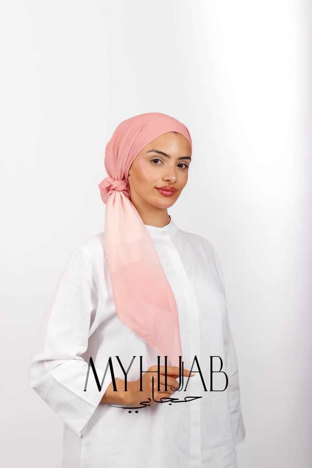 Foulard Lycra Dégradé - Saumane rose