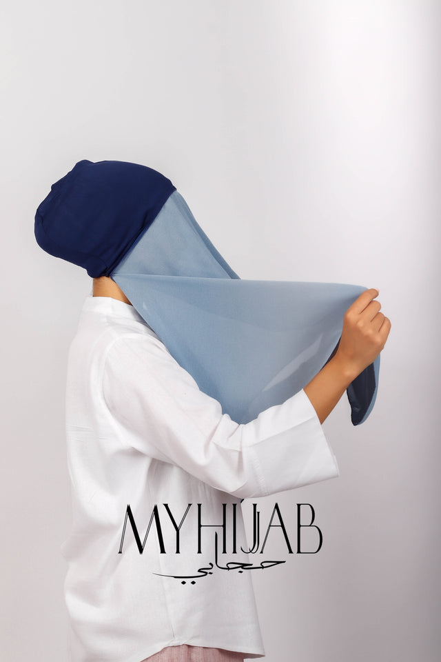 Foulard Lycra Dégradé - Bleu marine