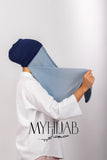 Foulard Lycra Dégradé - Bleu marine