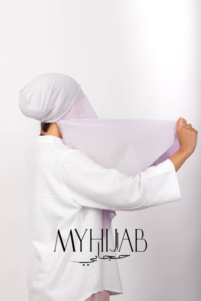 Foulard Lycra Dégradé - Mauve clair