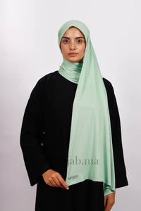 Lycra Coton - Vert pastel