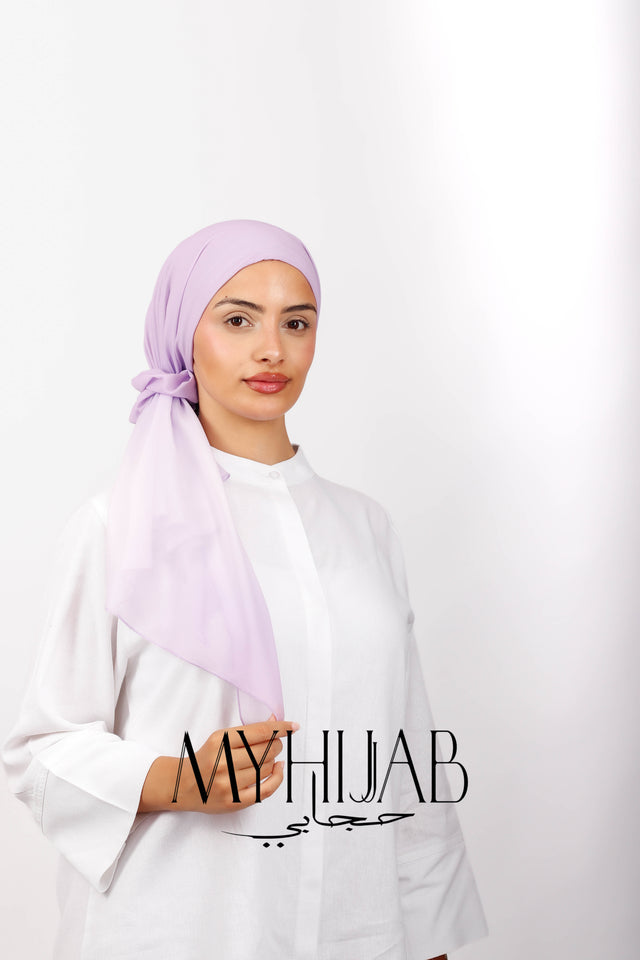 Foulard Lycra Dégradé - Mauve clair