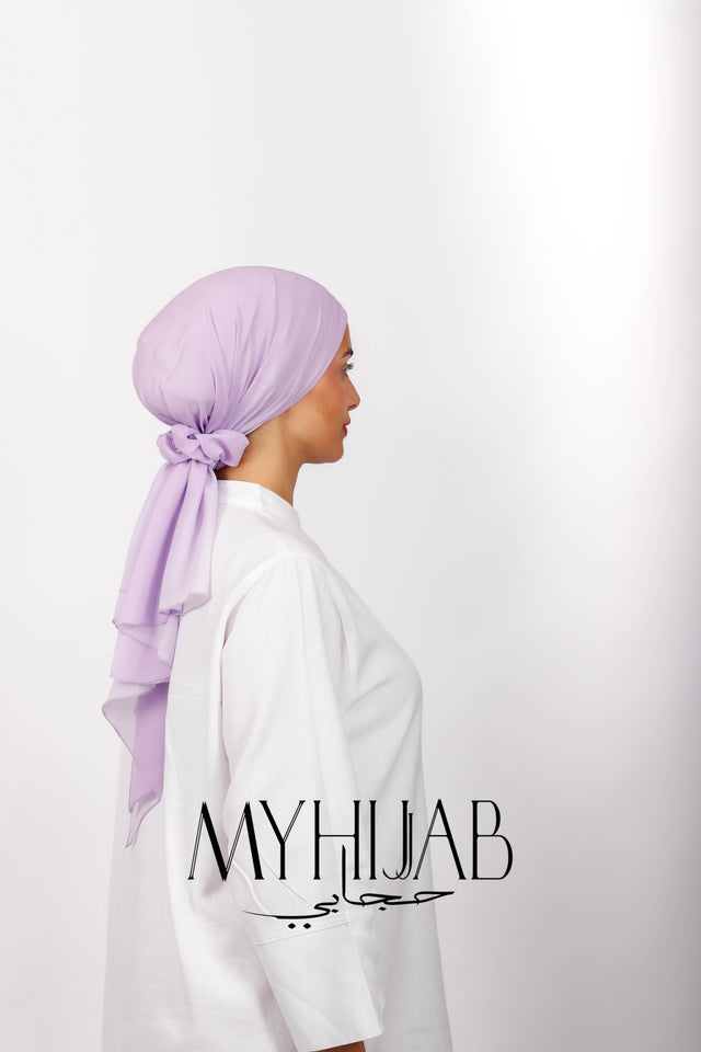 Foulard Lycra Dégradé - Mauve clair