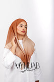 Foulard Lycra Dégradé - Orange miel